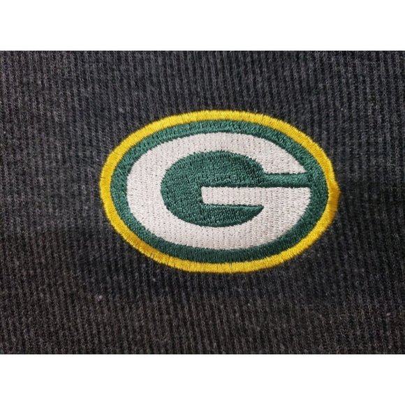 Green Bay Packers NFL V Neck Sweater Embroidered True Fan Horizontal Knitted Med - Picture 2 of 9
